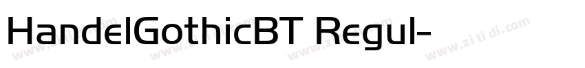 HandelGothicBT Regul字体转换